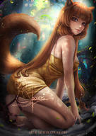 artist:axsen character:raphtalia copyright:tate_no_yuusha_no_nariagari general:1girl general:animal_ears general:breasts general:brown_hair general:dress general:feet general:happy general:legs general:long_hair general:raccoon_ears general:realistic general:sandals general:smile general:tail general:thighhighs meta:highres technical:grabber // 848x1200 // 635.3KB