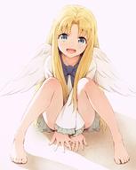 artist:asou_(asabu202) character:firo_(tate_no_yuusha_no_nariagari) copyright:tate_no_yuusha_no_nariagari general:1girl general::d general:bare_legs general:barefoot general:between_legs general:bird_wings general:blonde_hair general:blue_bow general:blue_bowtie general:bow general:bowtie general:dress general:feathered_wings general:feet general:frilled_sleeves general:frills general:hand_between_legs general:long_hair general:long_sleeves general:looking_at_viewer general:open_mouth general:sitting general:smile general:solo general:very_long_hair general:white_dress general:white_wings general:wings meta:commentary_request meta:highres technical:grabber // 1277x1600 // 187.7KB