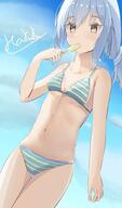 character:rimuru_tempest copyright:tensei_shitara_slime_datta_ken general:1other general:bikini general:blue_hair general:food general:food_in_mouth general:popsicle general:popsicle_in_mouth general:striped_bikini general:striped_clothes general:swimsuit general:yellow_eyes technical:grabber // 600x1023 // 58.0KB