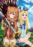 artist:draw-till-death character:firo_(tate_no_yuusha_no_nariagari) character:iwatani_naofumi character:raphtalia copyright:tate_no_yuusha_no_nariagari general:1boy general:2girls general:animal_ears general:barefoot general:belt general:black_hair general:blonde_hair general:blood general:blood_on_weapon general:blue_eyes general:blue_sky general:blush general:boots general:bracer general:brown_hair general:bug general:butterfly general:cloud general:day general:feathered_wings general:feet general:grass general:holding general:holding_sword general:holding_weapon general:long_hair general:monster general:multiple_girls general:outdoors general:panties general:purple_eyes general:raccoon_ears general:raccoon_girl general:saliva general:sharp_teeth general:sitting general:sky general:smile general:sword general:teeth general:thigh_boots general:thighhighs general:underwear general:weapon general:white_panties general:white_wings general:wings meta:commentary_request meta:highres technical:grabber // 848x1200 // 1.2MB