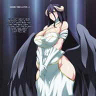 artist:jadf character:albedo copyright:overlord_(maruyama) general:1girl general:black_hair general:blush general:breasts general:demon_girl general:horns general:large_breasts general:pregnant general:succubus general:wings general:yellow_eyes metadata:highres metadata:translated tagme technical:grabber // 1440x1440 // 1.5MB