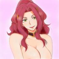 character:malty_s_melromarc copyright:tate_no_yuusha_no_nariagari general:1girl general:breasts general:green_eyes general:large_breasts general:long_hair general:nude general:ponytail general:red_hair general:smile general:solo meta:highres technical:grabber // 1200x1200 // 658.0KB