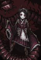 character:entoma_vasilissa_zeta copyright:overlord_(maruyama) general:1girl general:bug general:centipede general:creepy general:dark general:insect_girl general:japanese_clothes general:kimono general:looking_at_viewer general:maid general:monster_girl general:ofuda general:red_eyes tagme technical:grabber // 809x1175 // 599.7KB