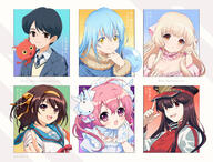 artist:kaze-hime character:chii character:jibanyan character:misha_(pita_ten) character:oda_nobunaga_(fate) character:oda_nobunaga_(koha-ace) character:rimuru_tempest character:suzumiya_haruhi character:tsukinami_touma copyright:chobits copyright:fategrand_order copyright:fate_(series) copyright:pita_ten copyright:suzumiya_haruhi_no_yuuutsu copyright:tensei_shitara_slime_datta_ken copyright:youkai_watch general:1boy general:1other general:4girls general::d general:ahoge general:artist_name general:bare_shoulders general:black_hair general:blazer general:blonde_hair general:blue_hair general:blue_jacket general:blue_necktie general:blue_sailor_collar general:blunt_bangs general:breasts general:brown_eyes general:brown_hair general:character_name general:cleavage general:closed_mouth general:coat general:collar general:collarbone general:collared_shirt general:copyright_name general:creature general:dress general:frilled_collar general:frilled_dress general:frills general:fur-trimmed_coat general:fur_trim general:gloves general:hair_ornament general:hair_tubes general:hairband general:hand_on_own_chest general:hashtag general:hat general:head_tilt general:jacket general:kita_high_school_uniform general:long_hair general:looking_at_viewer general:maid_headdress general:medium_breasts general:medium_hair general:multiple_drawing_challenge general:multiple_girls general:neck_ribbon general:necktie general:open_mouth general:orange_eyes general:orange_hairband general:peaked_cap general:pink_eyes general:pink_hair general:pointing general:pointing_at_viewer general:rabbit_hair_ornament general:red_eyes general:red_jacket general:red_ribbon general:ribbon general:robot_ears general:sailor_collar general:school_uniform general:shirt general:short_hair general:sidelocks general:six_fanarts_challenge general:slime_(creature) general:smile general:track_jacket general:upper_body general:v-shaped_eyebrows general:vest general:watermark general:web_address general:white_dress general:white_gloves general:white_shirt general:wing_collar general:winter_uniform general:yellow_eyes meta:commentary meta:english_commentary meta:highres technical:grabber // 1684x1281 // 1.2MB