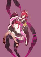 character:entoma_vasilissa_zeta copyright:overlord_(maruyama) general:1girl general:ahoge general:antennae general:apron general:bug general:claws general:closed_mouth general:double_bun general:extra_eyes general:extra_legs general:fangs general:fangs_out general:female general:floating general:hands_in_sleeves general:headdress general:heterochromia general:high_heels general:horocca general:insect general:insect_girl general:long_sleeves general:maid general:maid_apron general:maid_headdress general:ofuda general:ofuda_on_clothes general:pantyhose general:pink_eyes general:pixiv_id_704048 general:sash general:shaded_face general:shoes general:sleeves_past_wrists general:slit_pupils general:solo general:striped general:striped_legwear general:talisman general:wide_sleeves general:yellow_eyes genre:monster_girl medium:purple_background medium:simple_background tagme technical:grabber // 802x1102 // 558.7KB