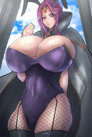 character:mirelia_q_melromarc copyright:tate_no_yuusha_no_nariagari general:1girl general:breasts general:huge_breasts general:purple_hair general:solo meta:highres technical:grabber // 1050x1550 // 1.1MB