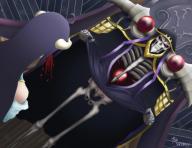 character:ainz_ooal_gown character:albedo copyright:overlord_(maruyama) copyright:overlord_(novel) general:blood general:bone general:duo general:female general:holding_clothes general:holding_object general:horns general:humor general:long_hair general:male general:nosebleed general:saddrexart general:skeleton general:skirt general:skirt_lift tagme technical:grabber // 1024x791 // 324.0KB