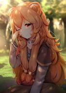 artist:tsukimaru character:raphtalia copyright:tate_no_yuusha_no_nariagari general:1girl general:animal_ears general:blurry general:blurry_background general:brown_hair general:collar general:day general:hair_between_eyes general:long_hair general:nature general:one_eye_closed general:outdoors general:raccoon_ears general:raccoon_girl general:red_eyes general:rubbing_eyes general:solo general:very_long_hair meta:absurdres meta:commentary meta:english_commentary meta:highres technical:grabber // 2733x3864 // 959.6KB