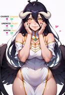 artist:waifuscans418 character:albedo copyright:overlord_(maruyama) general:1girls general:ahoge general:black_hair general:black_nails general:breasts general:dress general:female general:fingernails general:heart-shaped_pupils general:nail_polish general:succubus general:thick_thighs general:wide_hips general:yellow_eyes meta:ai_generated meta:artist_name meta:high_resolution meta:highres meta:pony_diffusion_xl meta:stable_diffusion meta:watermark technical:grabber // 1664x2432 // 3.1MB