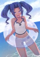 artist:nekokyun character:melty_q_melromarc copyright:tate_no_yuusha_no_nariagari general:1girl general:beach general:bikini general:black_bikini general:blush general:camisole general:cloud general:collarbone general:day general:drill_hair general:drill_sidelocks general:flat_chest general:forehead general:frilled_camisole general:frills general:hair_intakes general:holding general:innertube general:long_hair general:ocean general:open_mouth general:outdoors general:purple_eyes general:purple_hair general:ribbon general:side-tie_bikini_bottom general:sidelocks general:sky general:smile general:solo general:string_bikini general:summer general:swimsuit general:tan general:tanlines general:thighs general:twintails general:twitter_username general:wading general:white_camisole meta:highres technical:grabber // 1280x1810 // 1.7MB