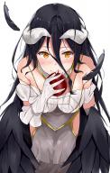 character:albedo copyright:overlord_(maruyama) general:1girl general:apple general:bare_shoulders general:demon_girl general:demon_horns general:demon_wings general:dress general:female general:food general:fruit general:gloves general:hair_between_eyes general:horns general:long_hair general:looking_at_viewer general:lord_saixion general:solo general:thighhighs general:white_dress general:white_gloves general:wings medium:high_resolution tagme technical:grabber // 1229x1920 // 280.2KB