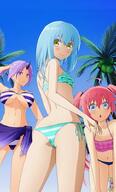 artist:liteknight character:milim_nava character:rimuru_tempest character:shion_(tensei_shitara_slime_datta_ken) copyright:tensei_shitara_slime_datta_ken general:1other general:2girls general:ass general:bikini general:blue_eyes general:blue_hair general:multiple_girls general:pink_hair general:purple_eyes general:purple_hair general:striped_bikini general:striped_clothes general:swimsuit general:yellow_eyes technical:grabber // 600x996 // 77.9KB