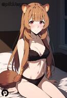 artist:pikkiwynn character:raphtalia copyright:tate_no_yuusha_no_nariagari general:1girls general:animal_ears general:bangs general:bare_shoulders general:bed general:bed_sheet general:black_bra general:black_panties general:blunt_bangs general:blush general:bra general:breasts general:brown_hair general:cleavage general:closed_mouth general:collarbone general:female general:long_hair general:looking_at_viewer general:medium_breasts general:navel general:on_bed general:panties general:raccoon_ears general:raccoon_girl general:raccoon_tail general:red_eyes general:sidelocks general:sitting general:solo general:tail general:underwear general:underwear_only meta:ai_generated technical:grabber // 936x1368 // 492.2KB