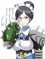 artist:murabito_sono2 character:yuri_alpha copyright:overlord_(maruyama) general:1girl general:adjusting_eyewear general:black_eyes general:black_hair general:bow general:bracelet general:choker general:cross general:dullahan general:framed_breasts general:glasses general:hair_bun general:jewelry general:looking_at_viewer general:maid general:maid_headdress general:simple_background general:solo general:spiked_bracelet general:spikes general:white_background meta:bad_id meta:bad_pixiv_id meta:highres meta:translated tagme technical:grabber // 1272x1640 // 350.5KB