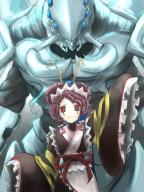 character:cocytus_(overlord) character:entoma_vasilissa_zeta copyright:overlord_(maruyama) general:1boy general:1girl general:blue_skin general:chitin general:extra_eyes general:insect_girl general:japanese_clothes general:kimono general:looking_at_viewer general:monster general:monster_girl general:red_eyes general:waving metadata:highres tagme technical:grabber // 1200x1600 // 249.6KB