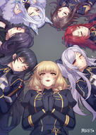 artist:mibry_(phrysm) character:alexia_midgar character:aurora_(kage_no_jitsuryokusha_ni_naritakute!) character:claire_kagenou character:iris_midgar character:nu_(kage_no_jitsuryokusha_ni_naritakute!) character:rose_oriana copyright:kage_no_jitsuryokusha_ni_naritakute! general:6+girls general:animal_ears general:black_hair general:breasts general:brown_hair general:closed_eyes general:cover general:cover_page general:doujin_cover general:facial_mark general:fox_ears general:multiple_girls general:nipples general:one_eye_closed general:own_hands_clasped general:own_hands_together general:purple_hair general:red_eyes general:red_hair general:smile general:tearing_up general:yellow_eyes meta:highres meta:textless_version technical:grabber // 991x1400 // 1.4MB