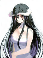 artist:yasuyuki character:albedo copyright:overlord_(maruyama) general:1girl general:bare_arms general:bare_shoulders general:breasts general:closed_mouth general:demon_horns general:dress general:eyeshadow general:female general:hair_between_eyes general:horns general:large_breasts general:long_hair general:looking_at_viewer general:makeup general:smile general:solo general:very_long_hair general:white_dress general:yellow_eyes medium:simple_background medium:sketch medium:white_background tagme technical:grabber // 686x914 // 567.3KB