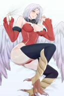 artist:reofenja character:frey_(tensei_shitara_slime_datta_ken) copyright:tensei_shitara_slime_datta_ken general:1girl general:angel_wings general:bare_hips general:bird_legs general:black_thighhighs general:blush general:breasts general:claws general:detached_sleeves general:feathered_wings general:forehead_jewel general:half-harpy general:large_breasts general:leotard general:lips general:looking_at_viewer general:monster_girl general:red_leotard general:smile general:solo general:talons general:thighhighs general:thighs general:white_hair general:white_wings general:wings general:yellow_eyes meta:absurdres meta:commentary meta:english_commentary meta:highres technical:grabber // 2000x3000 // 3.0MB