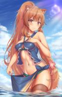 artist:kaptivate character:raphtalia copyright:tate_no_yuusha_no_nariagari general:animal_ears general:bikini general:cleavage general:swimsuits general:tail general:thighhighs general:wet technical:grabber // 3300x5100 // 13.6MB