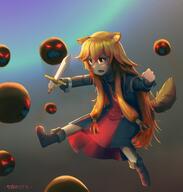 artist:john_carvie character:balloon_(tate_no_yuusha_no_nariagari) character:raphtalia copyright:tate_no_yuusha_no_nariagari general:1girl general:6+others general:animal_ears general:black_dress general:boots general:brown_background general:brown_footwear general:brown_hair general:child general:collar general:dagger general:dress general:dress_over_shirt general:full_body general:glowing general:glowing_eyes general:gradient_background general:grey_shirt general:hair_tubes general:holding general:holding_dagger general:holding_knife general:holding_weapon general:incoming_attack general:knife general:long_hair general:long_sleeves general:looking_at_another general:metal_collar general:metal_wrist_cuffs general:multicolored_background general:multicolored_clothes general:multicolored_dress general:multiple_others general:open_mouth general:raccoon_ears general:raccoon_girl general:raccoon_tail general:red_dress general:red_eyes general:shirt general:short_sleeves general:solo_focus general:tail general:teeth general:upper_teeth_only general:very_long_hair general:weapon meta:commentary meta:english_commentary meta:highres meta:photoshop_(medium) technical:grabber // 2064x2160 // 5.9MB