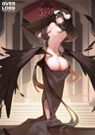 artist:nero_(nilu) character:albedo copyright:madhouse copyright:overlord_(maruyama) general:ass general:bare_back general:bare_shoulders general:black_dress general:black_hair general:black_wings general:copyright_name general:demon_girl general:dress general:erotic general:from_behind general:girl general:horn_(horns) general:lips general:long_hair general:looking_at_viewer general:looking_back general:parted_lips general:single general:stairs general:standing general:tall_image general:wings general:yellow_eyes tagme technical:grabber // 1131x1600 // 693.4KB