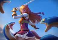 artist:gatlas character:raphtalia copyright:tate_no_yuusha_no_nariagari general:animal_ears general:monster general:skirt_lift general:sword general:tail technical:grabber // 4032x2820 // 902.5KB