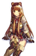 artist:tangamja character:raphtalia copyright:tate_no_yuusha_no_nariagari general:1girl general:animal_ears general:belt general:blush general:boots general:breasts general:brown_hair general:gloves general:long_hair general:long_sleeves general:looking_at_viewer general:neck_ribbon general:raccoon_ears general:raccoon_girl general:red_eyes general:red_ribbon general:ribbon general:simple_background general:sitting general:smile general:solo general:thigh_boots general:thighhighs general:very_long_hair general:white_background meta:commentary_request meta:highres meta:photoshop_(medium) technical:grabber // 1295x1986 // 1023.6KB