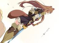 artist:umanosuke character:raphtalia copyright:tate_no_yuusha_no_nariagari general:1girl general:animal_ears general:brown_gloves general:brown_hair general:brown_thighhighs general:from_behind general:gloves general:holding general:holding_sword general:holding_weapon general:long_hair general:raccoon_ears general:raccoon_girl general:raccoon_tail general:solo general:standing general:sword general:tail general:thighhighs general:weapon meta:commentary_request technical:grabber // 1200x890 // 372.1KB