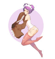 artist:zhangyushao character:entoma_vasilissa_zeta copyright:overlord_(maruyama) general:1girl general:ass general:bare_shoulders general:blush general:bug_girl general:closed_mouth general:detached_sleeves general:double_bun general:full_body general:legs general:looking_at_viewer general:maid_headdress general:monster_girl general:one_eye_closed general:panties general:pink_legwear general:purple_background general:red_eyes general:sleeves_past_wrists general:smile general:solo general:thighhighs general:two-tone_background general:underwear general:white_background general:white_panties general:wink tagme technical:grabber // 1553x1657 // 468.8KB