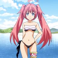 character:milim_nava copyright:tensei_shitara_slime_datta_ken general:1girl general:bikini general:highleg general:highleg_bikini general:midriff general:navel general:pink_hair general:swimsuit general:twintails meta:highres meta:screencap meta:tagme technical:grabber // 2160x2160 // 436.9KB