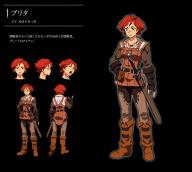 artist:yoshimatsu_takahiro character:brita_(overlord) copyright:overlord_(maruyama) general:1girl general:back general:biceps general:boots general:character_sheet general:concept_art general:mole general:muscle general:official_art general:red_hair general:short_hair general:sword general:weapon tagme technical:grabber // 1126x1014 // 498.7KB