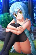 artist:kazenokaze character:rimuru_tempest copyright:tensei_shitara_slime_datta_ken general:1other general::t general:ass general:bare_arms general:bare_shoulders general:black_thighhighs general:blue_dress general:blue_hair general:blue_panties general:blurry general:blurry_background general:blush general:braid general:closed_mouth general:collarbone general:day general:depth_of_field general:dress general:feet_out_of_frame general:genderswap general:genderswap_(otf) general:hair_between_eyes general:knees_up general:long_hair general:looking_at_viewer general:no_shoes general:on_grass general:other_focus general:outdoors general:panties general:pout general:single_braid general:sitting general:sleeveless general:sleeveless_dress general:solo general:thighhighs general:tree general:underwear general:yellow_eyes meta:commentary meta:highres technical:grabber // 1200x1850 // 1.8MB