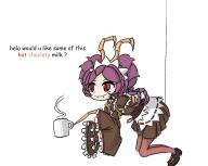 artist:drawfag character:entoma_vasilissa_zeta copyright:overlord_(maruyama) general:1girl general:antennae general:chibi general:cup general:female general:insect_girl general:kimono general:maid general:meme general:purple_hair general:red_eyes general:wafuku genre:monster_girl medium:5:4_aspect_ratio medium:high_resolution medium:simple_background medium:white_background tagme technical:grabber // 1563x1250 // 227.6KB