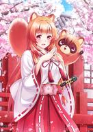 artist:myudon18 character:raph-chan character:raphtalia copyright:tate_no_yuusha_no_nariagari general:1girl general::d general:alternate_costume general:animal general:animal_ears general:animal_on_shoulder general:blush general:brown_hair general:cherry_blossoms general:day general:hakama general:hakama_skirt general:japanese_clothes general:kimono general:long_hair general:long_sleeves general:looking_at_viewer general:miko general:open_mouth general:outdoors general:raccoon_ears general:raccoon_girl general:raccoon_tail general:red_eyes general:red_hakama general:red_ribbon general:ribbon general:ribbon-trimmed_sleeves general:ribbon_trim general:skirt general:smile general:solo general:standing general:straight_hair general:tail general:tanuki general:very_long_hair general:white_kimono general:wide_sleeves meta:absurdres meta:commentary_request meta:highres meta:md5_mismatch meta:photoshop_(medium) meta:resolution_mismatch meta:source_smaller technical:grabber // 2480x3508 // 726.3KB