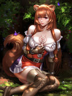 artist:liang_xing character:raphtalia copyright:tate_no_yuusha_no_nariagari general:animal_ears general:cleavage general:no_bra general:tail general:tattoo general:thighhighs technical:grabber // 3000x4000 // 5.7MB