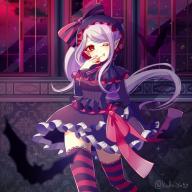 character:shalltear_bloodfallen copyright:overlord_(maruyama) general:1girl general:bonnet general:bow general:dress general:fang general:female general:frilled_dress general:frills general:gothic_lolita general:lolita_fashion general:long_hair general:looking_at_viewer general:one_eye_closed general:pointed_ears general:ponytail general:red_eyes general:sash general:silver_hair general:smile general:solo general:standing general:striped general:striped_legwear general:striped_thighhighs general:thighhighs general:tied_hair general:vampire general:yukino810 medium:1:1_aspect_ratio tagme technical:grabber // 1000x1000 // 261.6KB