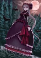 artist:wasabi60 character:shalltear_bloodfallen copyright:overlord_(maruyama) general:1girl general:bat general:bonnet general:cloud general:cloudy_sky general:dress general:forest general:frills general:from_below general:full_body general:gothic_lolita general:gown general:lolita_fashion general:long_hair general:looking_down general:moon general:nature general:night general:pale_skin general:ponytail general:red_eyes general:red_moon general:ribbon general:silver_hair general:sky general:smile general:tree general:vampire general:very_long_hair meta:commentary tagme technical:grabber // 833x1178 // 1.3MB