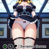 artist:seramic_seven character:solution_epsilon copyright:overlord_(maruyama) general:1girls general:big_breasts general:blonde_hair general:female general:female_focus general:female_only general:fishnets general:large_breasts general:lifting_skirt general:maid general:maid_outfit general:maid_uniform general:solo general:solo_female general:solo_focus general:thick general:thick_thighs general:white_panties meta:2d meta:ai_generated technical:grabber // 512x512 // 327.8KB