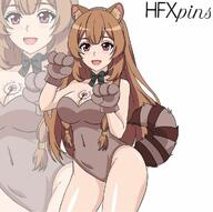 artist:hfxpins character:raphtalia copyright:tate_no_yuusha_no_nariagari general:brown_hair general:cosplay general:racoon_ears general:racoon_girl general:racoon_tail technical:grabber // 720x717 // 383.1KB