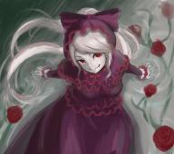 character:shalltear_bloodfallen copyright:overlord_(maruyama) general:1girl general:bonnet general:bow general:dress general:fangs general:female general:gothic_lolita general:lolita_fashion general:long_hair general:ray999n general:red_eyes general:silver_hair general:smile general:solo general:vampire medium:high_resolution medium:very_high_resolution tagme technical:grabber // 3388x3016 // 3.8MB